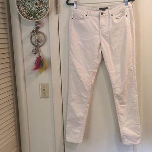 Forever21 White Stretch Skinny Jeans